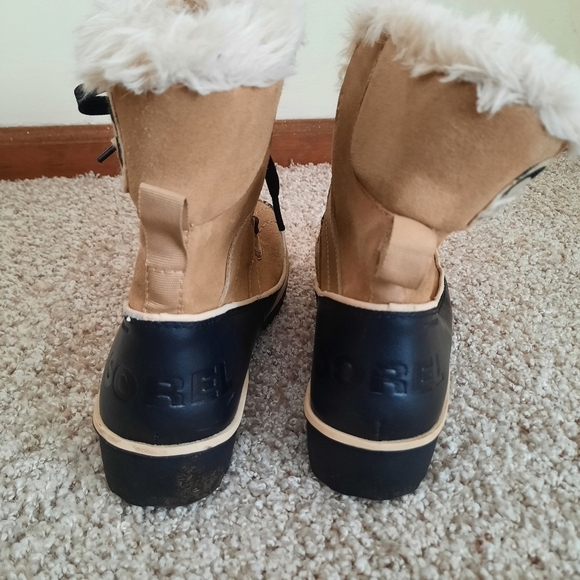 Sorel Tovoli II Suede Curry Tan Waterproof Winter Snow Boots NL2089-373 Size 5 - Picture 7 of 14